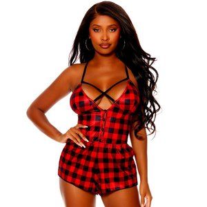 Buffalo Plaid Romper